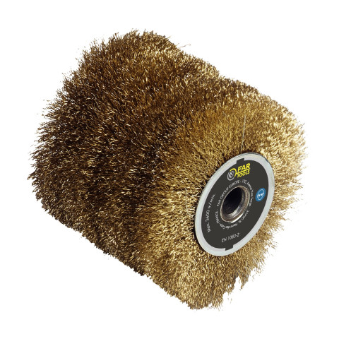 Brosse fil laitonnée 0,3 mm FAR TOOLS Ø 120 mm L 100 mm - 110885