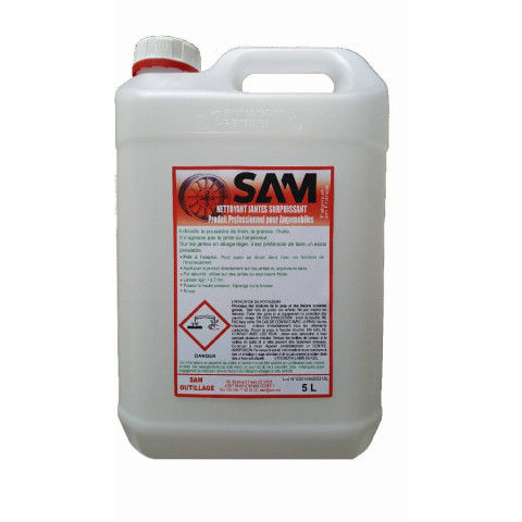 Liquide de nettoyage de jante professionnel SAM - Bidon de 5 litres - 1565-LR