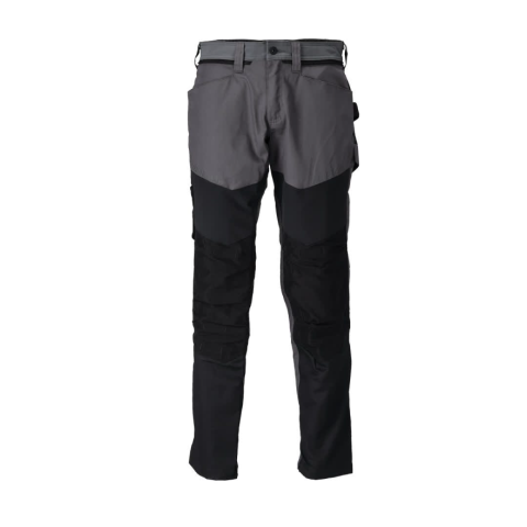 Pantalon de travail avec poches genouillères MASCOT Customized - 22479-230-40-76-GRIS ANTHRACITE/NOIR