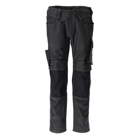 Pantalon de travail avec poches genouillères MASCOT Unique - 21979-459-Noir-50-76