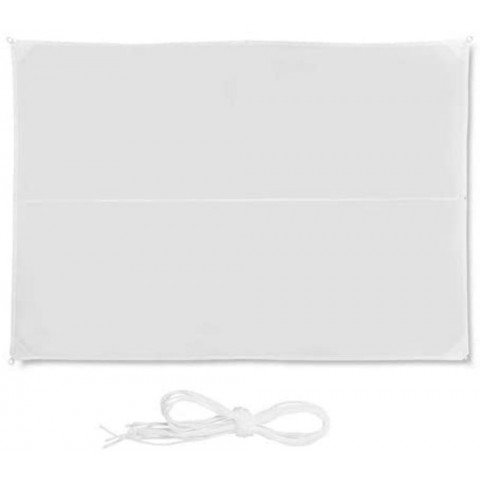 Voile d'ombrage rectangle 3 x 4 m blanc 