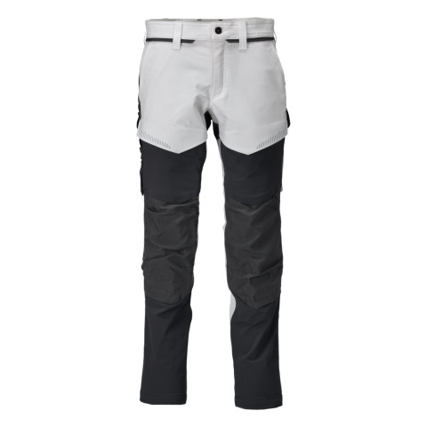Pantalon de travail avec poches genouillères MASCOT Customized - 22379-311-Blanc-54-90