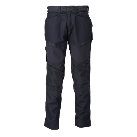 Pantalon de travail avec poches genouillères MASCOT Customized - 22479-230-Bleu marine-82-39