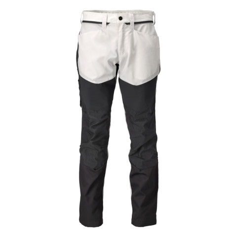 Pantalon de travail avec poches genouillères MASCOT Customized - 22479-230-Blanc gris-90-50