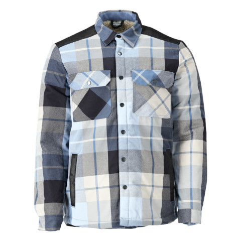 Chemise de travail en flanelle avec doublure fourrure MASCOT Customized - 23104-446-Bleu marine-M