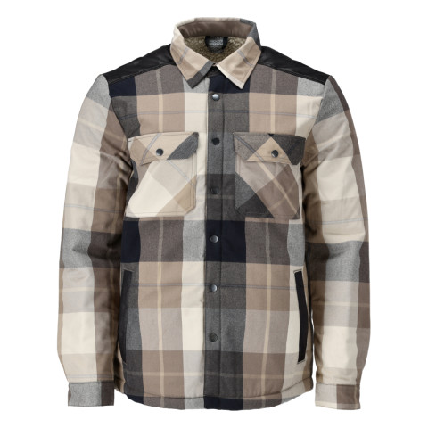 Chemise de travail en flanelle avec doublure fourrure MASCOT Customized - 23104-446-Taupe-M