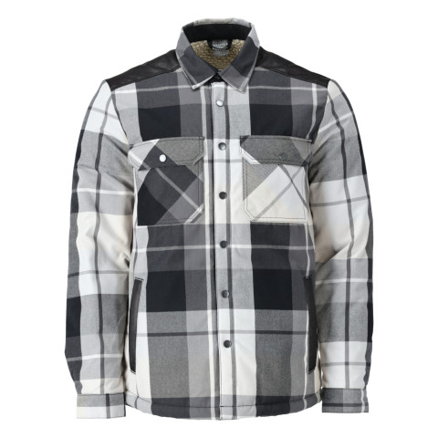 Chemise de travail en flanelle avec doublure fourrure MASCOT Customized - 23104-446-Gris anthracite-XXXL