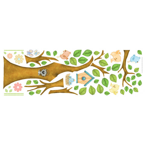 Stickers enfant dans l'arbre