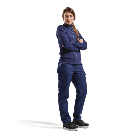 Sweat-shirt zippé coton femme 3372115 - Couleur et taille au choix