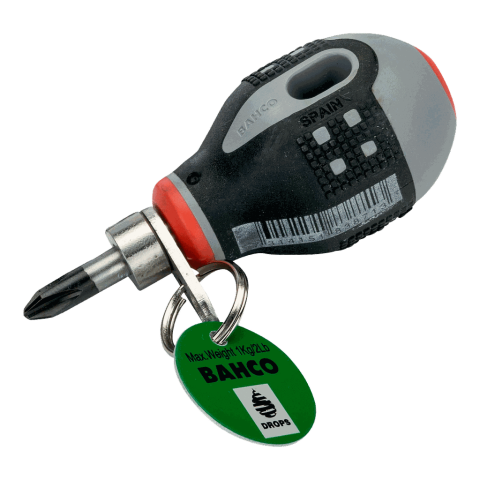 Tournevis court ergo™ pour vis phillips avec mandrin de sécurité ph2 x 25 mm tahbe-8602 bahco