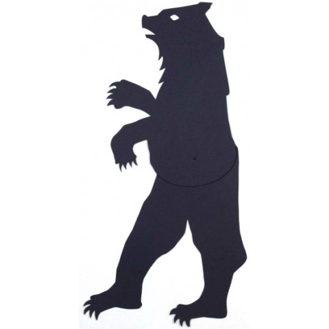 Ombre murale silhouette articulée ours ours