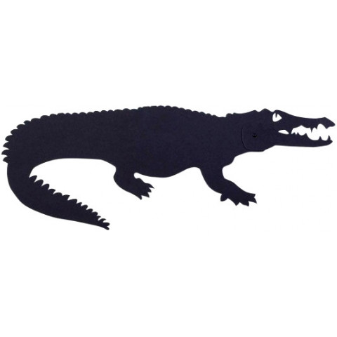 Ombre murale silhouette articulée crocodile crocodile