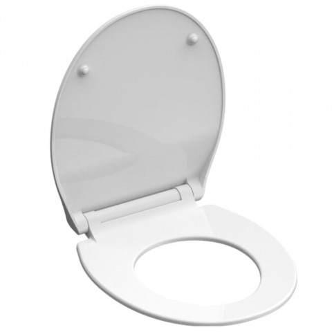 Siège De Toilette Slim White Duroplast