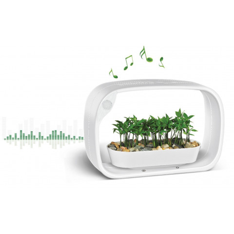 Lampe led ludique avec jardinière intégrée et enceinte bluetooth 50 led