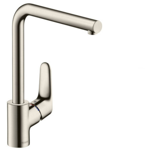 Mitigeur evier hansgrohe focus bec design l - acier