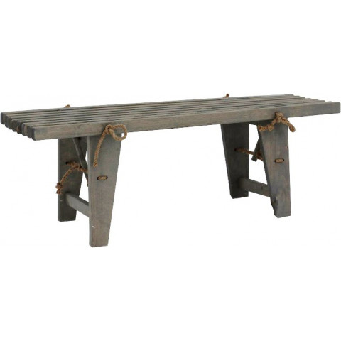 Banc en pin gris