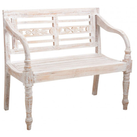 Banc 2 places en acajou - Coloris au choix