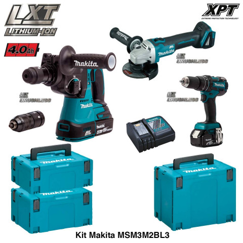 Makita Kit Perfo Burineur Meuleuse Perceuse Vissseuse A