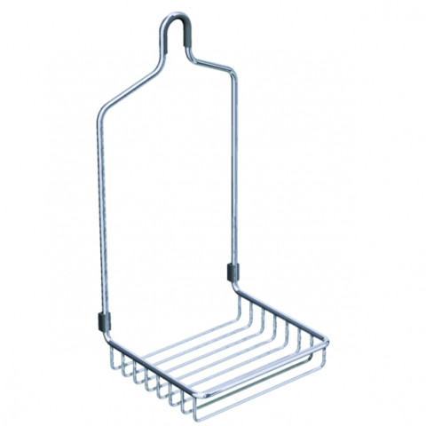 Panier pour wc polyvalent à suspendreen laiton chromé serie miami 140 x 125 x 291 mm