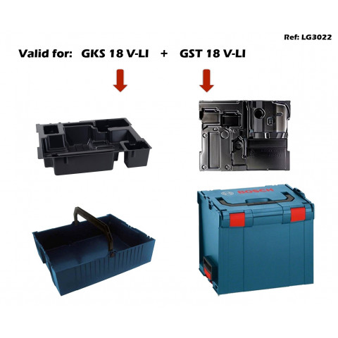 Bosch Coffret en plastique vert 389 x 297 x 144 mm