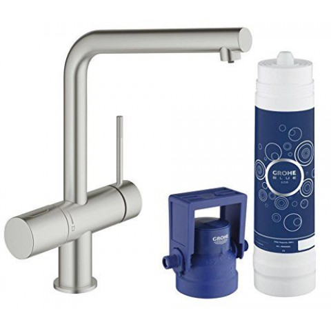 Grohe Blue Mitigeur évier Avec Système De Filtration Deau Minta Pure 31345dc2 Import Allemagne