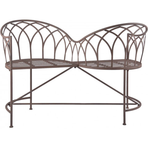 Banc des amoureux en métal