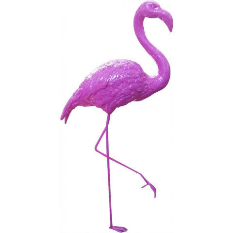 Flamant rose coloré en résine