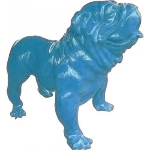 Bouldogue anglais xxl coloré en résine - Couleur au choix
