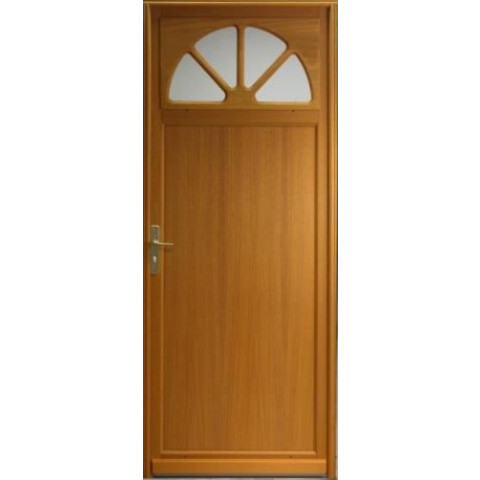 Porte de service bois vitrée pixos, h.215xl.90  p. Droit + poignée et barillet (ref 010403fp) cotes tableau gd menuiseries