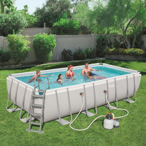 Ensemble de piscine rectangulaire power steel 549x274x122 cm