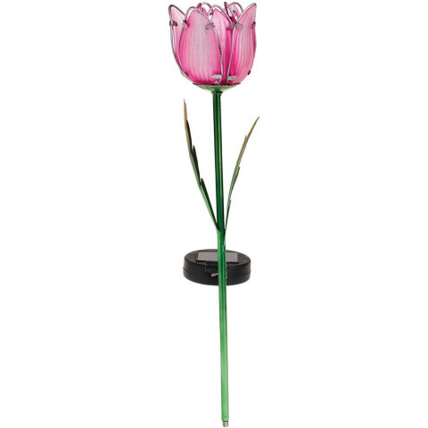 Lampe décorative tulipe à énergie solaire