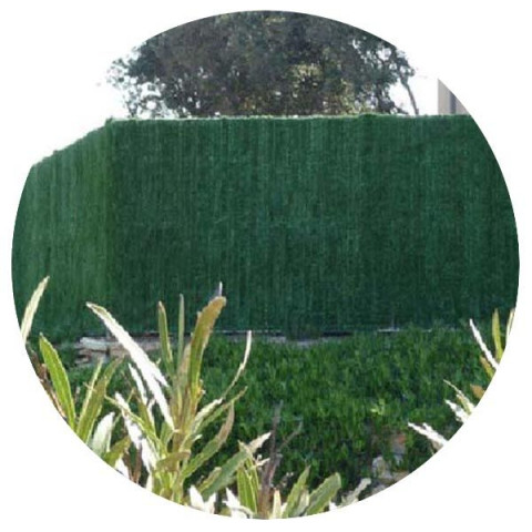 Haie artificielle 126 brins vert thuyas en rouleau supra (lot de 12) 1.5 x 3 m