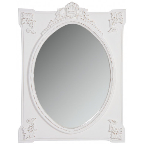 Miroir rectangulaire blanc