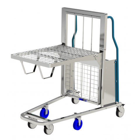 Chariot niveau constant acier zingué 800 x 600 mm 150 kg - 805010709