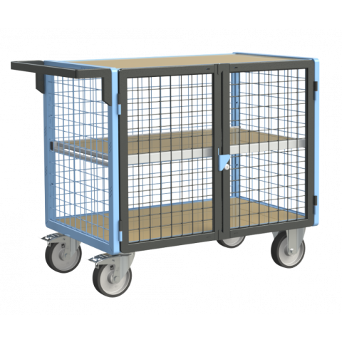 Servante établi équipée 2 portes grillagées verrouillables 500 kg - 880725325