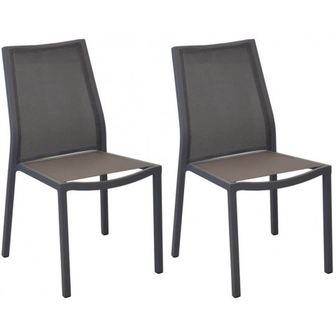 Chaises en aluminium ida (lot de 2) - Couleur au choix