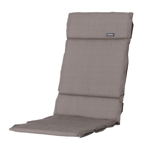 Coussin de siège en fibre basic 125x50 cm taupe