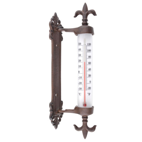 Thermomètre à cadre de fenêtre fonte