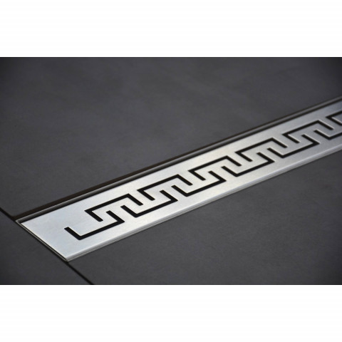 Caniveau de douche italienne inox – 90 cm modèle grec