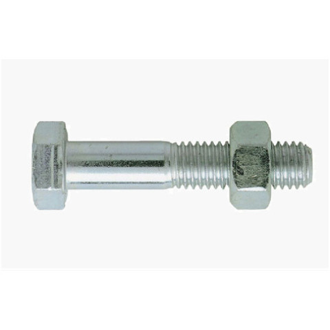 Boulon VISWOOD Tête hexagonale - Ecrou hexagonal acier zingué blanc -Ø 8 x 16 mm - Boite de 200 - 9888016