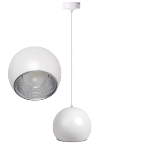 Suspension sphérique led 20w blanc