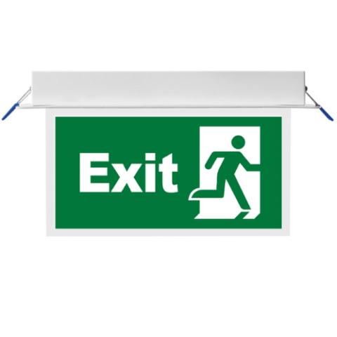 Panneau led encastré exit 3w ip20 blanc