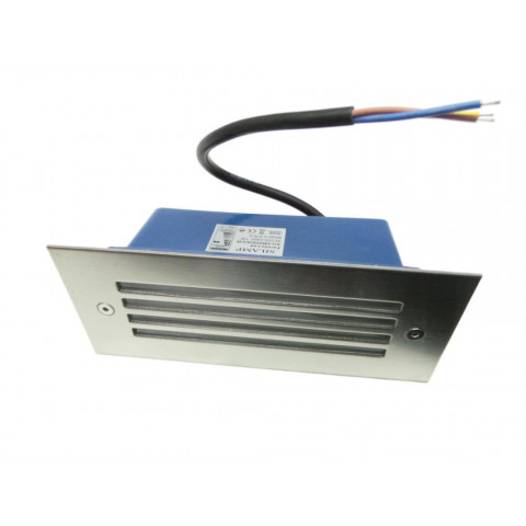 Encastré mural led e4 7w ip44 - couleur eclairage : blanc neutre 4000k - 5500k