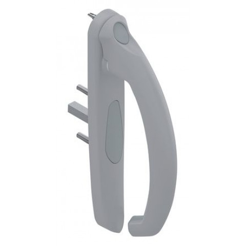 Poignée 20° intérieur 5531 la croisee ds - profil 35 à 53mm - gris inox claro - gauche - ds5531-g870
