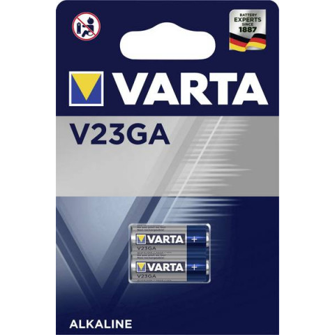 Pile alcaline 12v 23a 50mah varta - blister de 2 - 4223101402