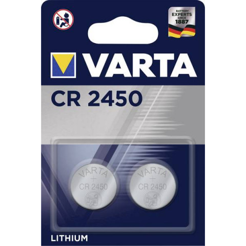 Pile lithium 3v 570mah cr2450 varta - blister de 2 - 6450101402