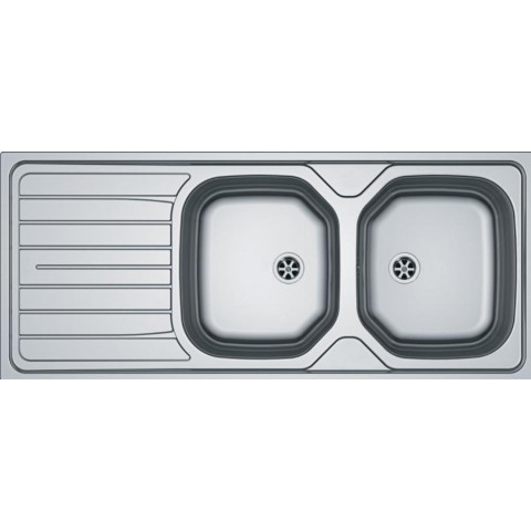 Évier inox double  à encastrer franke - ren 621 2c/1egt - 1160x500 mm - 898311
