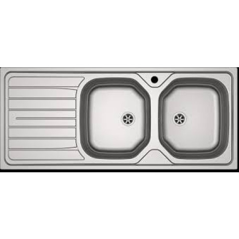Évier inox à encastrer FRANKE - 2C/1E REL 621 - 1160x500 mm - 898823
