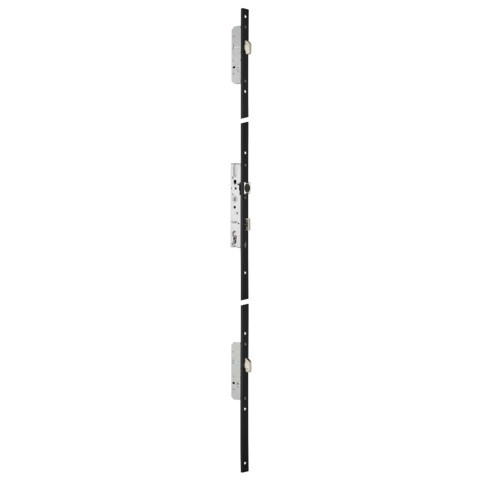 Serrure 3 points TF3 à relevage 39mm STREMLER Axe 24 U24x6mm inox - pêne 1/2 tour perroquet - 6570.39.C