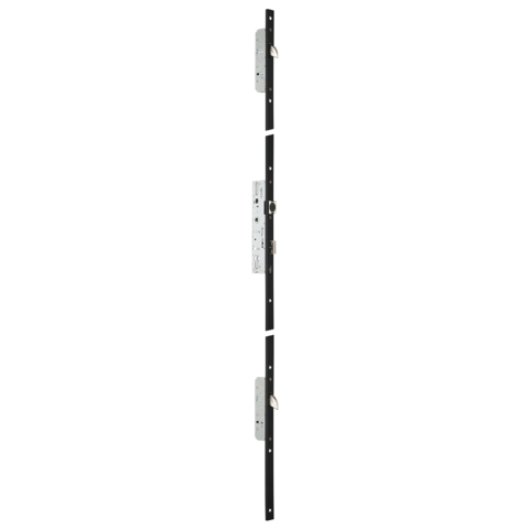 Serrure 3 points TF3 à relevage 41mm STREMLER Axe 26 U24x6mm inox - pêne 1/2 tour perroquet - 6570.41.C